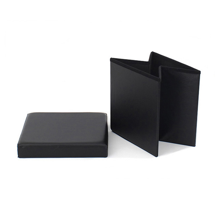 RTS фабрика, оптовая продажа, современная мебель для дома, ПВХ кожаный куб, складной оттоманка для хранения, складной стул