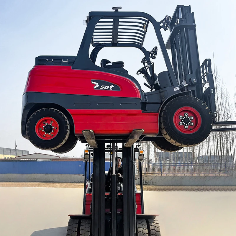 Chinese New Battery Forklifts Terrain Electric Forklift 1 1.5 2 2.5 3 3.5 4 5 7 10 Ton Stacker Forklifts