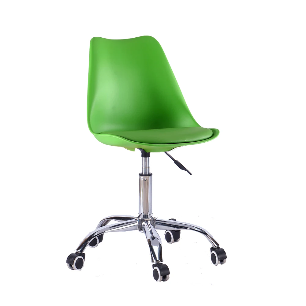 Modern design fashion cheap plastic waiting room chairs with wheels office high quality disposable seat covers for office chair