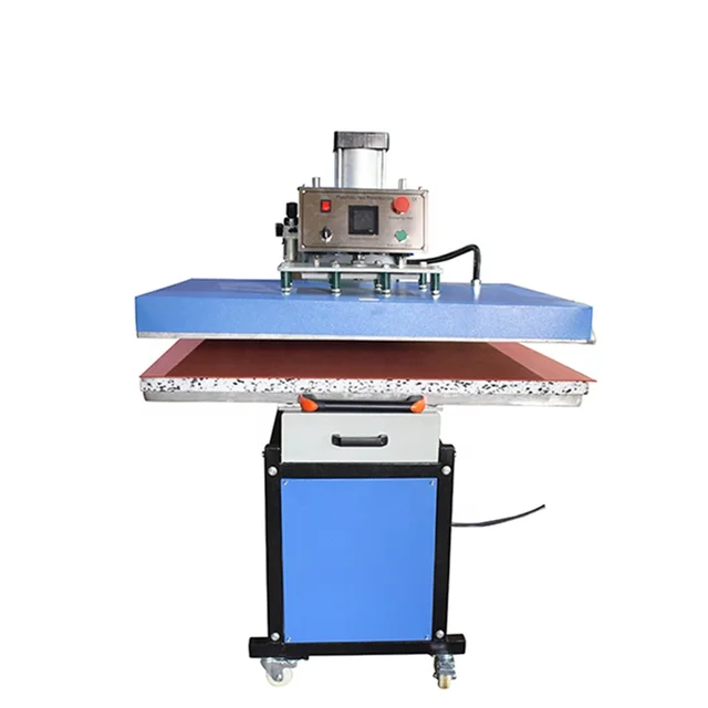 Big size 31"x39" in pneumatic press metal plate sublimation item single station pull out flatbed  heat press machine