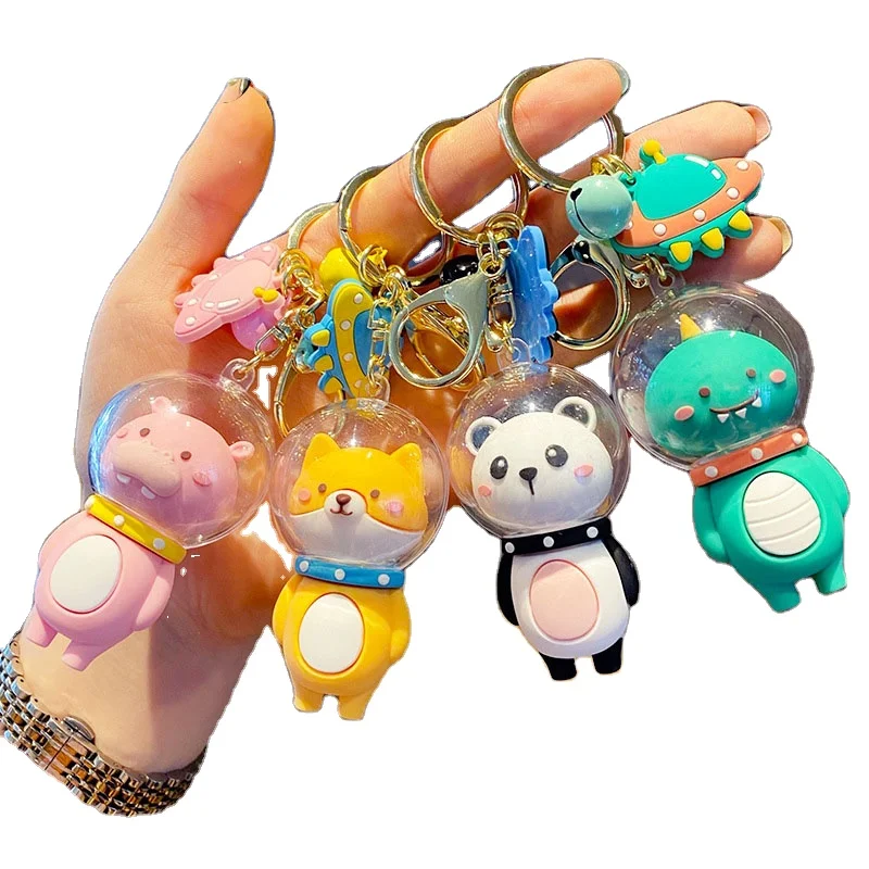  Kawaii Keyring Model Anime PVC Astronaut Bag Purse High Space Charms  Keychain Keychains Keys Wallet (Black, One Size) : Clothing, Shoes & Jewelry