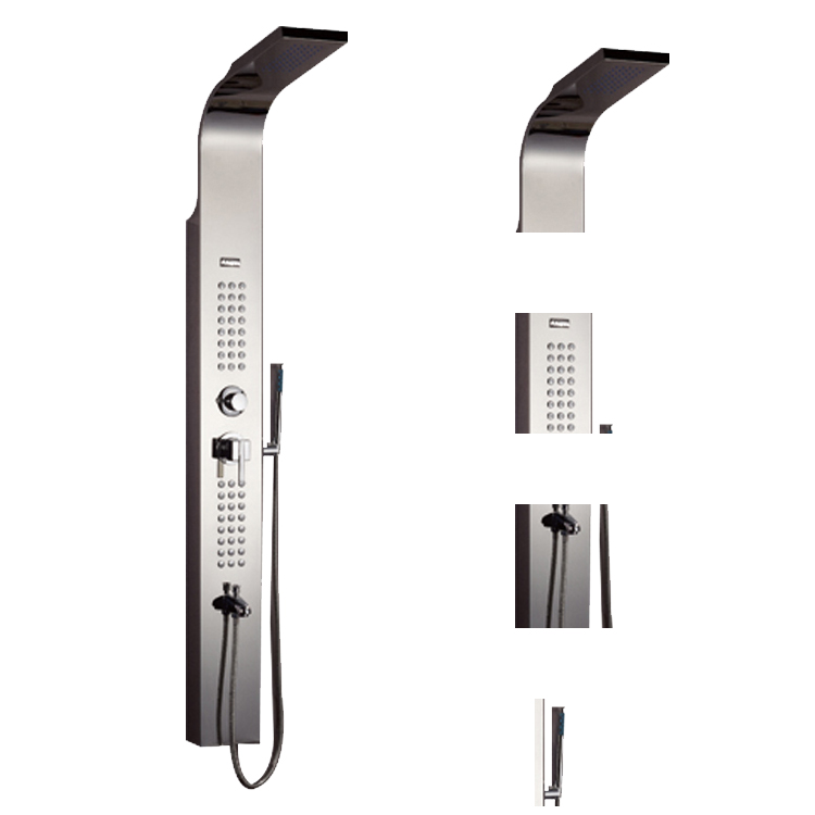 Высокопрочный поставка фабрики водопад 4 подъездных путей переключающий клапан смарт-набор для ванной душевая панель из нержавеющей