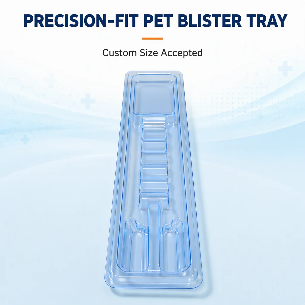 Custom Pharmaceutical PET Sterilized Plastic Inner Box for Medical Packaging Cosmetics Clean Workshop Factory