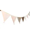 Velvet triangular flag