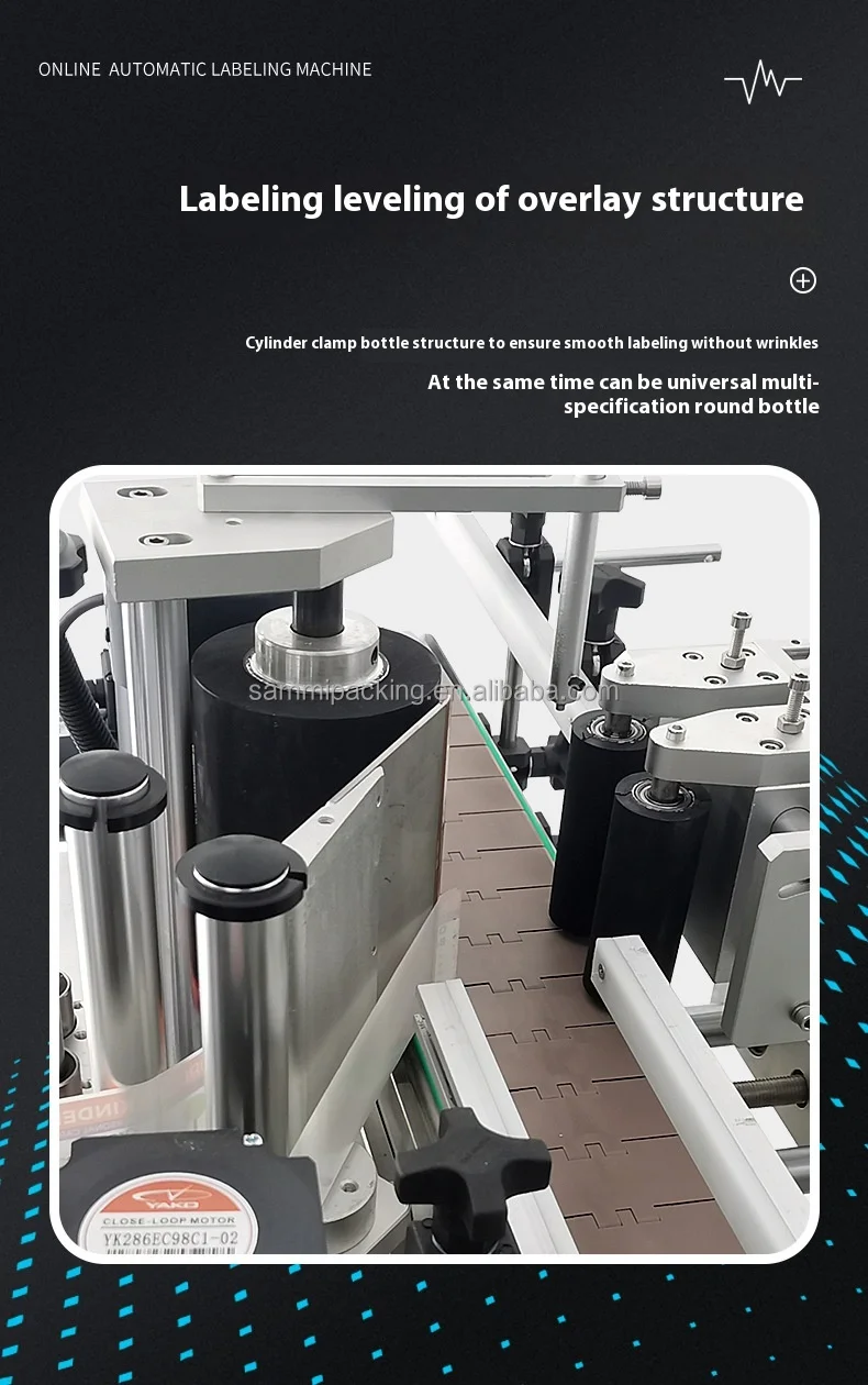 Semi-Automatic Round Bottle Labeling Machine with PLC Touch Screen and 1 Year Warranty for High Accuracy Space Saving Operation