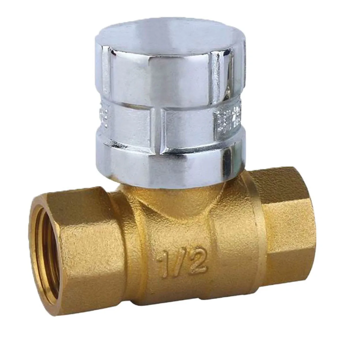 BMAG 1/2" to 2" BSPP BSPT NPT Female Thread CW617N Brass Magnetic Lockable Valve for Water Meter