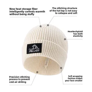 For Pelliot LightweightKnitted Hat Windproof Beanie for Outdoor Sports for Hiking Running Men Women's Cold Weather Beanie Beach