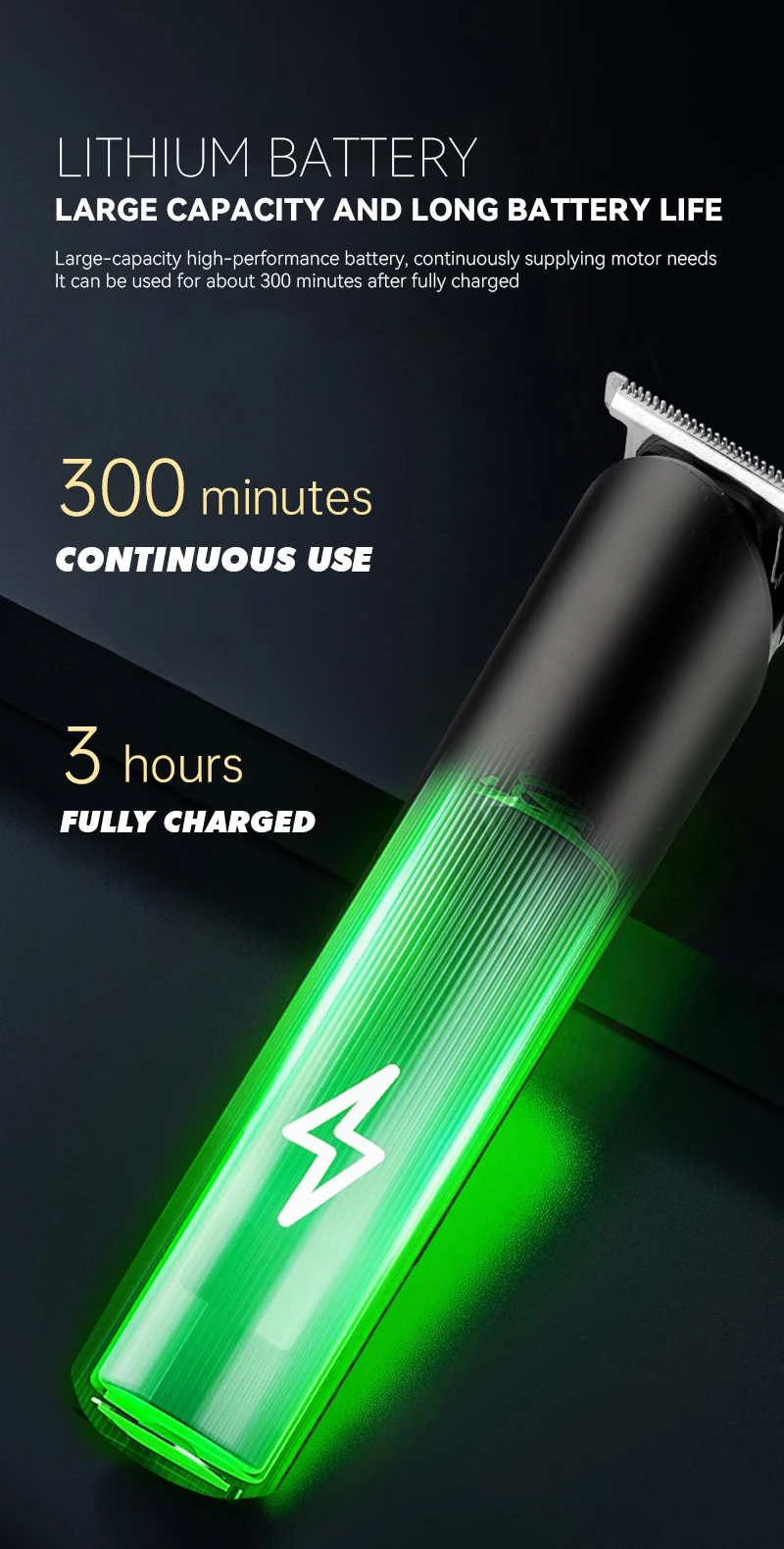 Ce Rohs Cordless Professional Electric Trimmer Cut Machine Set Hairdresser Salon Barber