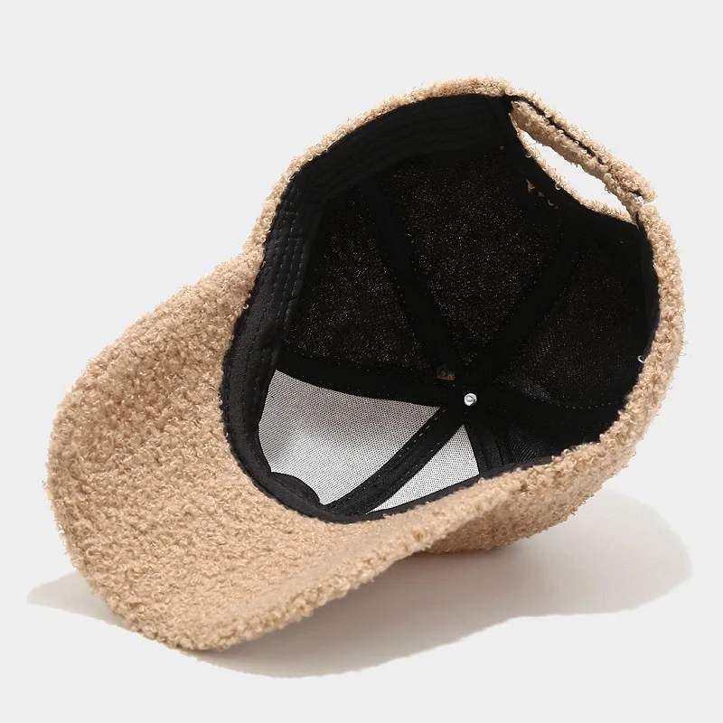 ✨NEW NY Lamb Wool khaki black baseball Winter ❄️ Fall cap hat ? ✨NEW NY Lamb Wool khaki black baseball Winter ❄️ Fall cap  main image 2