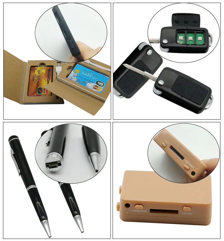 Vip Pro Gsm Mini Card Phone VIP Pro Card With Mini Wireless A 808 Earpiece Kit Wholesale GSM Box Id Pen Induction Full Set
