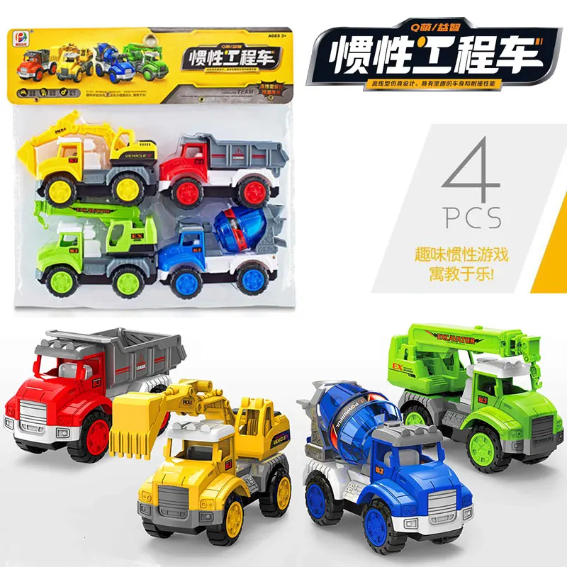 Хит продаж набор самосвал фрикционный автомобиль строительные грузовики экскаватор игрушки кран грузовик игрушка для