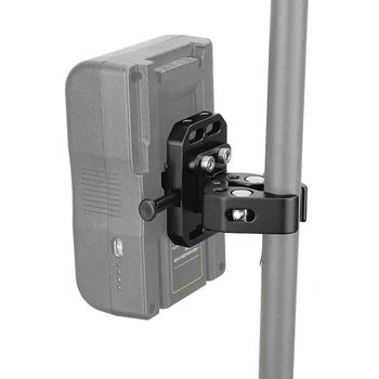 Mini V Mount Battery Plate With Wide Super Crab Clamp QR Lock for Stand 15mm Rod Compatible With V Mount Batteries product image