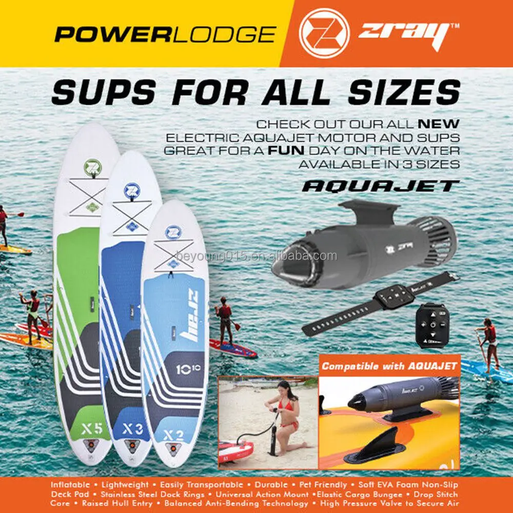 Zray Aquajet Paddleboard Motor Electric Power Sup Wireless Motor Fin