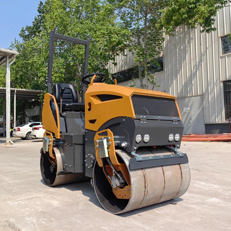 Free Spare Parts Mini Road Roller 1.2 Ton Hydraulic Compactor