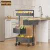 Rotating gap cart-three-layer black