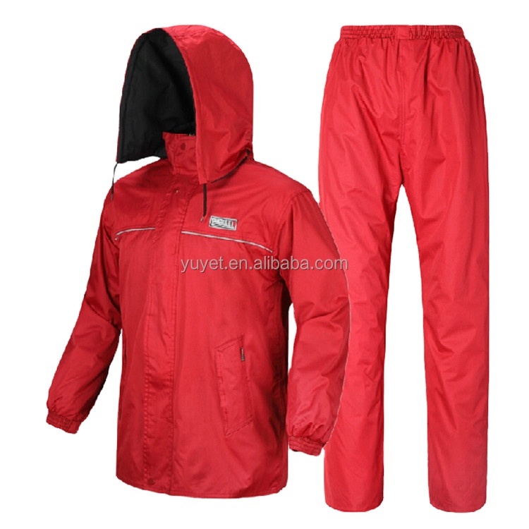 
 Adult Men Outdoor Fishing Riding Rain Coat Jacket Suit Waterproof Raincoat Motorcycle With Hood  