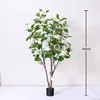 White hydrangea tree, 180cm tall (230 leaves, 31 flowers)