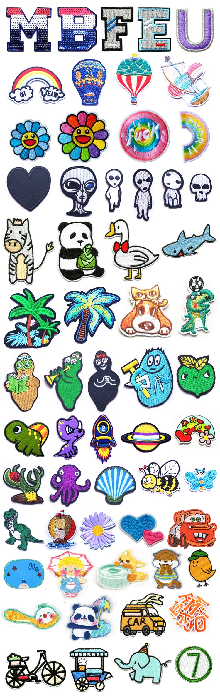 sea animal cloth stickers cartoon fish