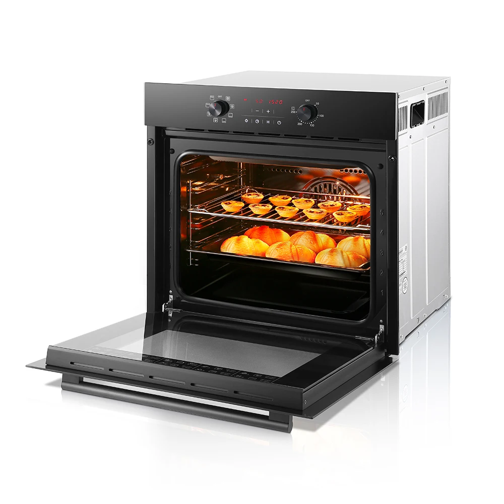 Качество духовых шкафов. Bork Electronic Oven печь-духовка r2405. Гриль-печь со стеклянной дверцей. Еда в духовке.