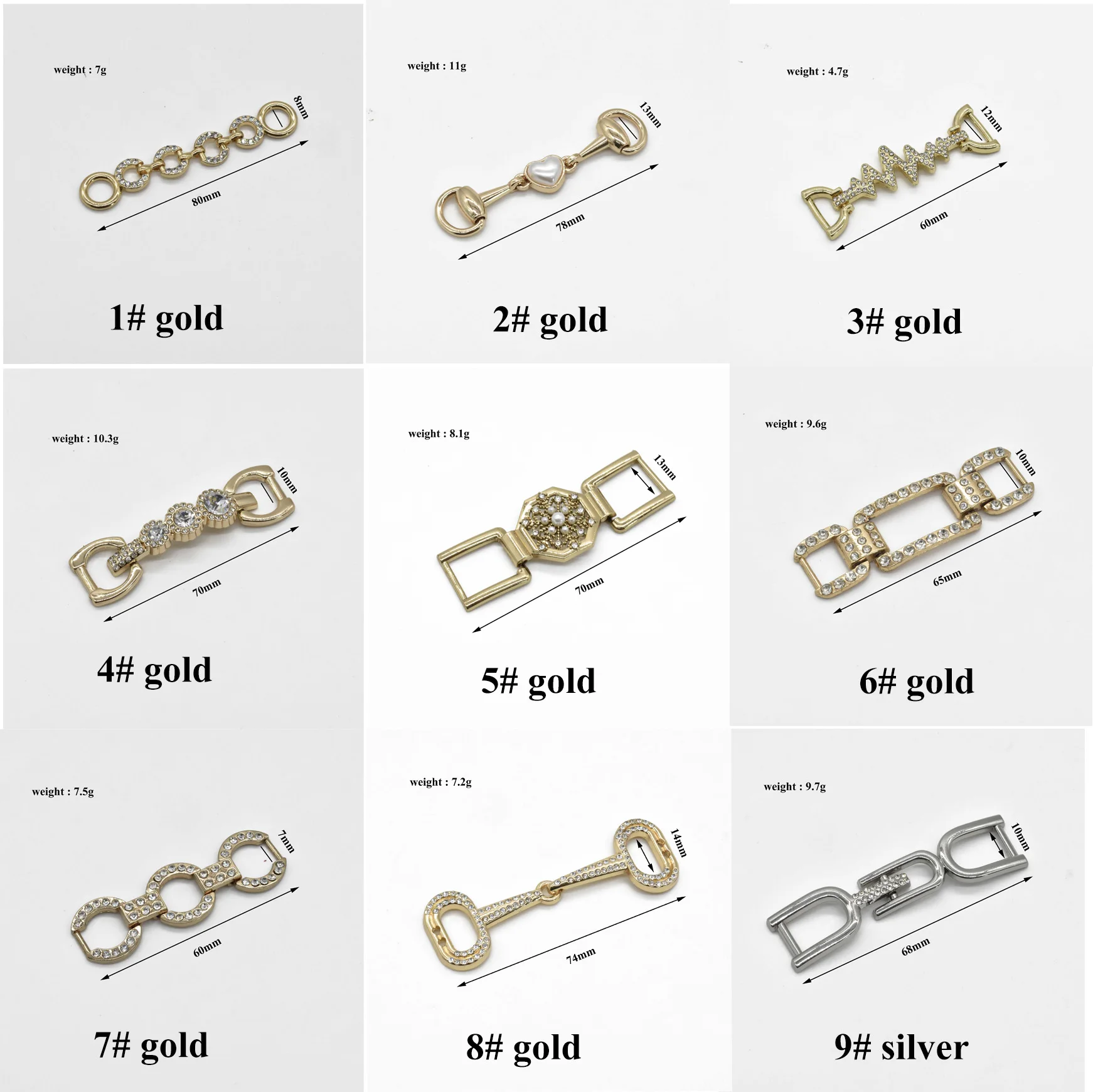 Metal Chain Swimwear Metal Accessories Ring Connector Accessories Heart