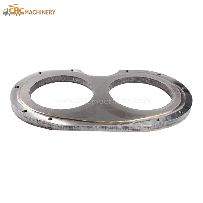 New OEM Concrete Pump Glasses Plate Wear Plate Zoomlion Concrete Pump Hopper Hardface Metal Carbide Models DN200/DN230/DN260 3