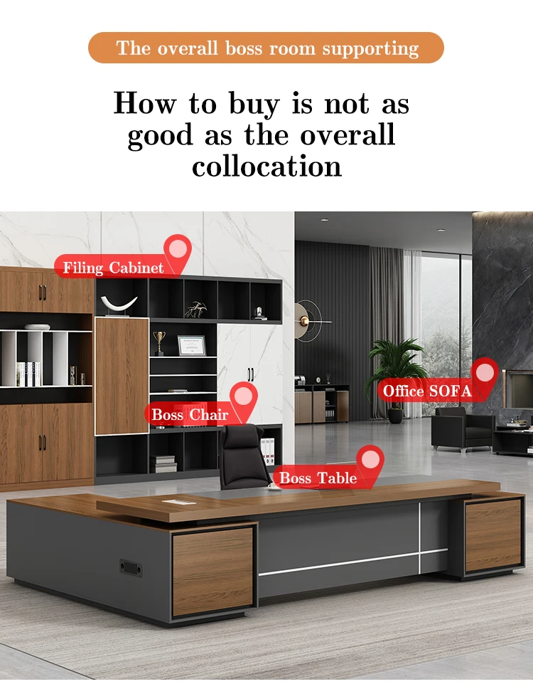 XTLBZ066 Modern Executive Office Table boss Office Furniture boss Desk