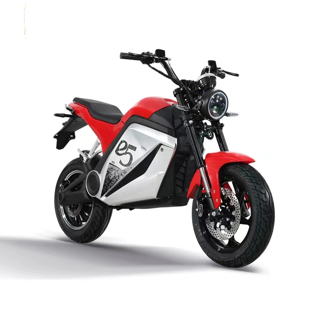 2024 High-Performance 72V Adult Electric Motorcycle 80km/h for Sports Entertainment Available for Retail Wholesale
