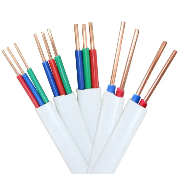 BVVB Copper core flat sheathed wire  450 /750 V   LOw voltage cable 2-core 3-core hot  selling