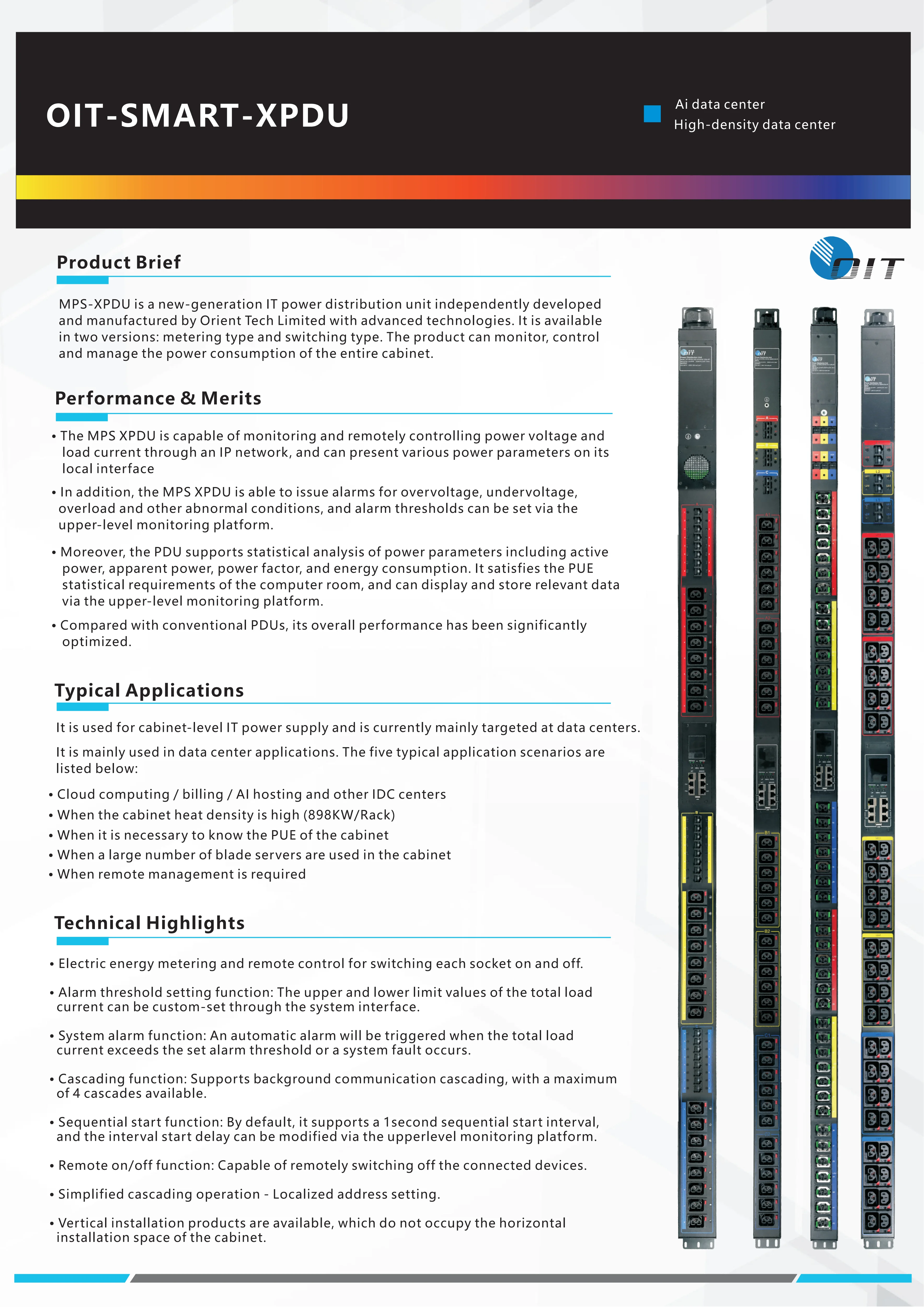 Orient MPS XPDU Overview