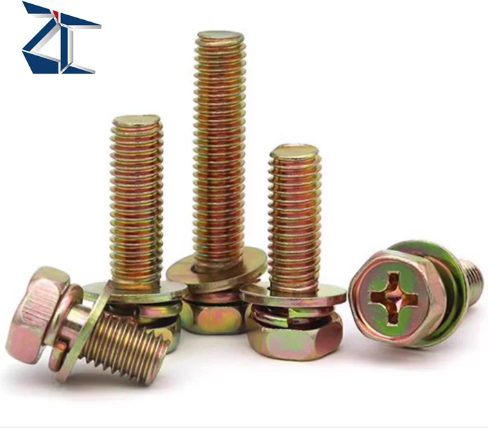 Exclusive Offer Hex Socket Head Cap Screws Stainless Steel Fastener M8 Assembled Flat Washer Spring Washer