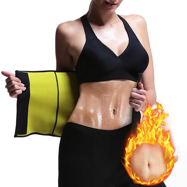 Women's sports fitness neoprene belt sauna sweat slimming belt Body shaping waist compression fitness belt