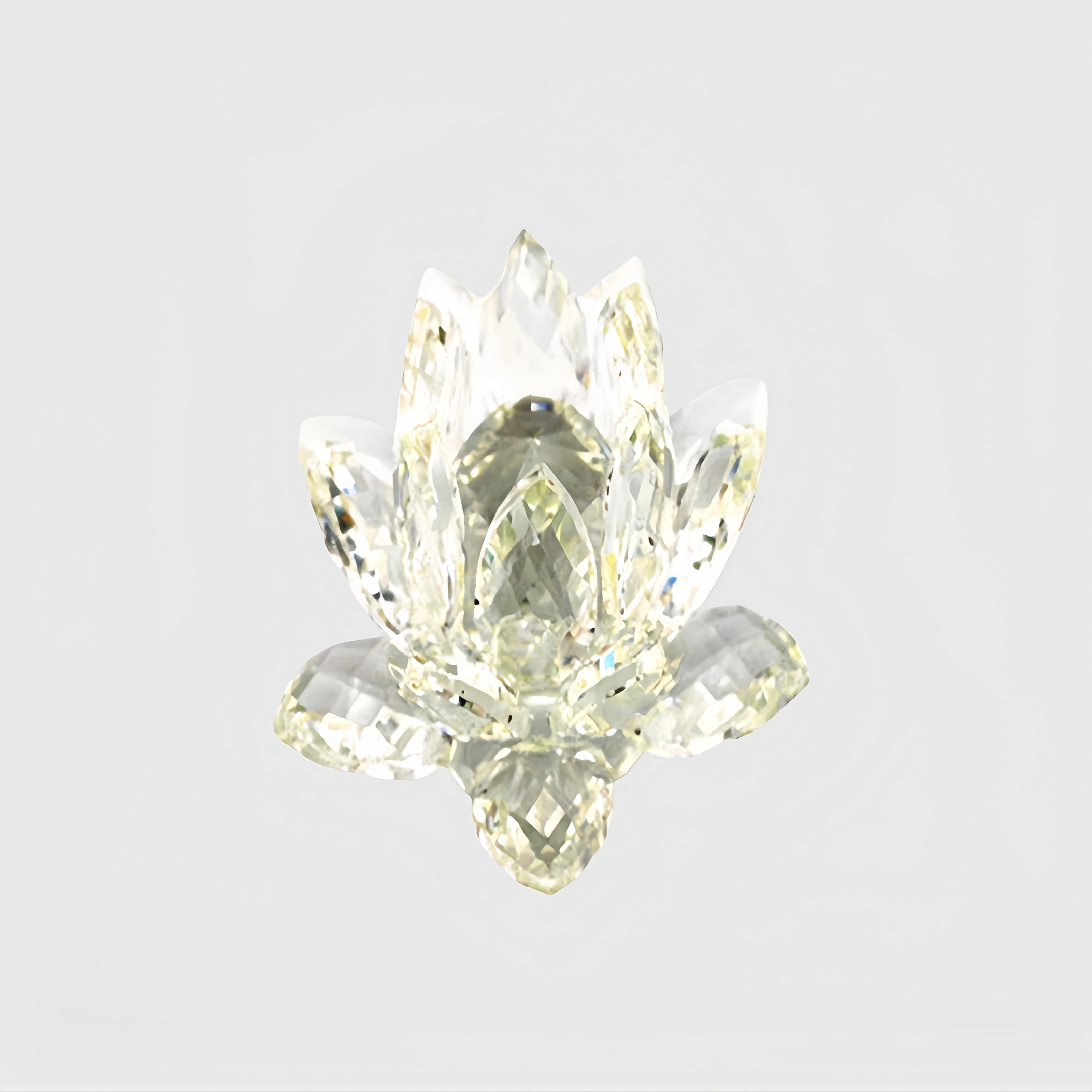 Handmade Glass Lotus Crystal Lotus Flower Made in China Crystal Decoration Lotus Flower Decoration Wedding Souvenirs
