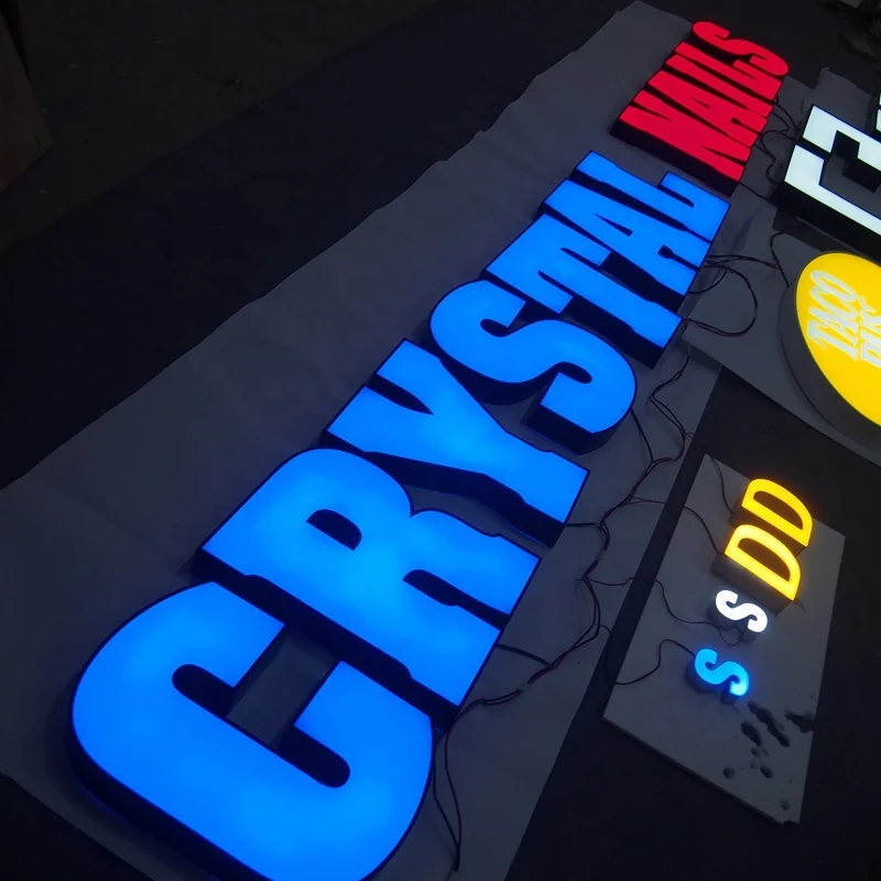 Commercial Grade Acrylic LED Neon Sign Flat Backlight Word for Branding ...