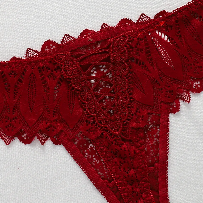 2022 New Design Embroidered Girls Ladies Mature Hot Sexy Lace Underwear G String Lingerie High 3689