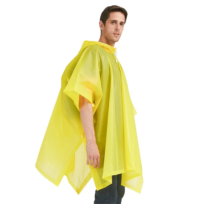 High Quality Reusable Cheap Custom logo Printed PVC EVA Rain Coat Waterproof Raincoat Rain Poncho