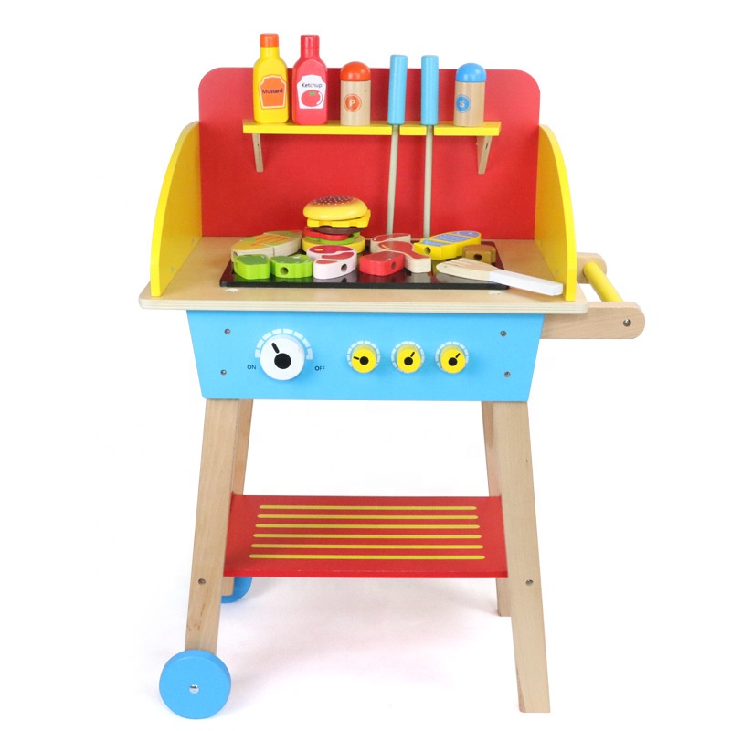 2020 новый дизайн, деревянная машинка для барбекю, игровые игрушки «сделай сам», игровая барбекю-Палка для детей