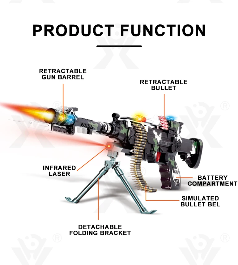 新商品超赤外線レーザーb/o射撃電気プラスチックスナイパー