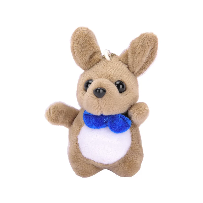 EE1194 Mini Cute Kangaroo Plushie Keychain Toy for Claw Machine Doll Stuffed Animal Doll Toy Plush Kangaroo Keychain