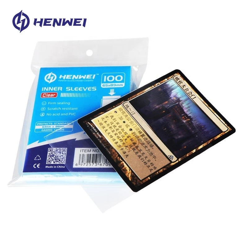 velcro clear card sleeve Clear Vinyl Business Card main image 0