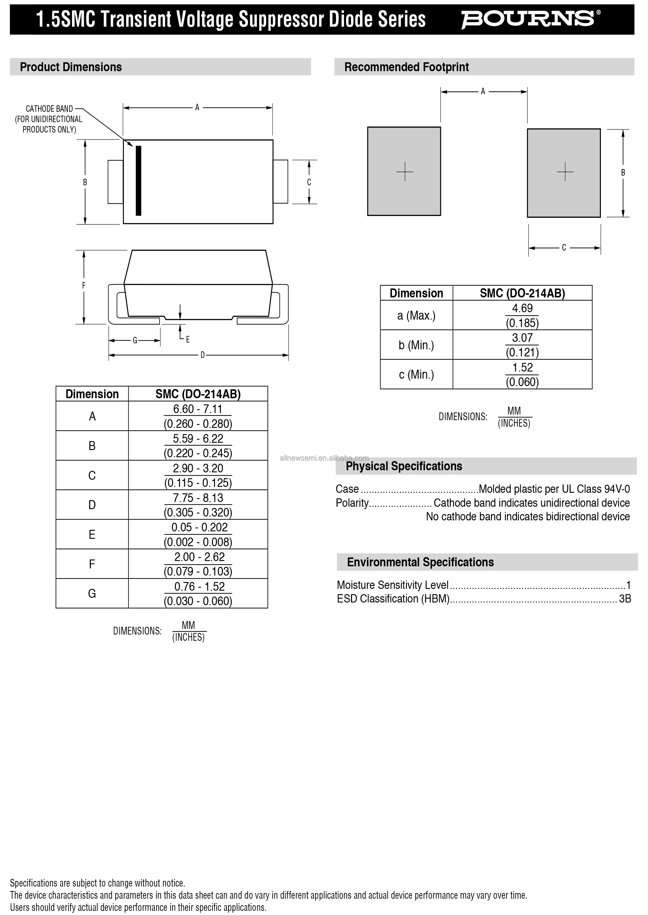 Hot sale Original 1.5SMC15A TVS Diode Single 12.8V 1.5KW 2-Pin SMC T/R 21.2V Clamp 71.7A Tvs Diode Surface Mount DO-214AB (SMC)