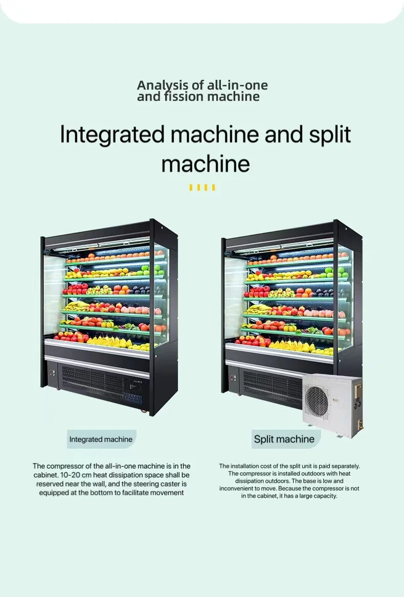 Vegetables Fruit Display Refrigerators Fruit Refrigerator For