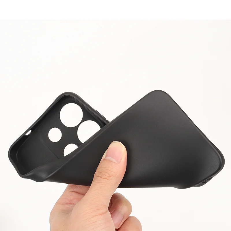 Coque TPU Souple + Verre Trempé Pour Oukitel C59 Pro - Protection Choc Et Rayures - Couleur Noir - Installation Facile