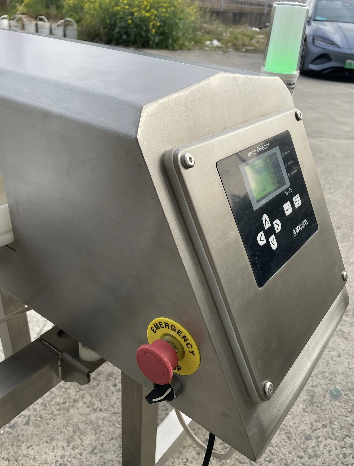 German-system Dual Frequency Metal Detector Device Food Bottle Conveyor Belt with Metal Magnetic Detector JZD-660