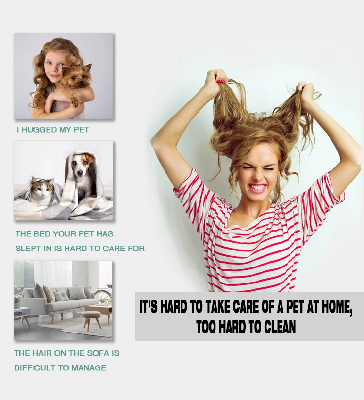 Pet Hair Remover Reusable Cat And Dog Hair Cleaner Pet Dog Cat Hair