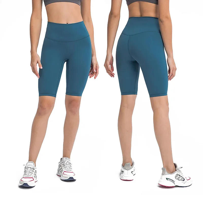 Wholesale  High Quality Women's Yoga Shorts High Waisted Compression Seamless Fitness Shorts Pant Gym short Legging Yoga Shorts