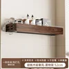 Black walnut wood - widened shelf 52cm