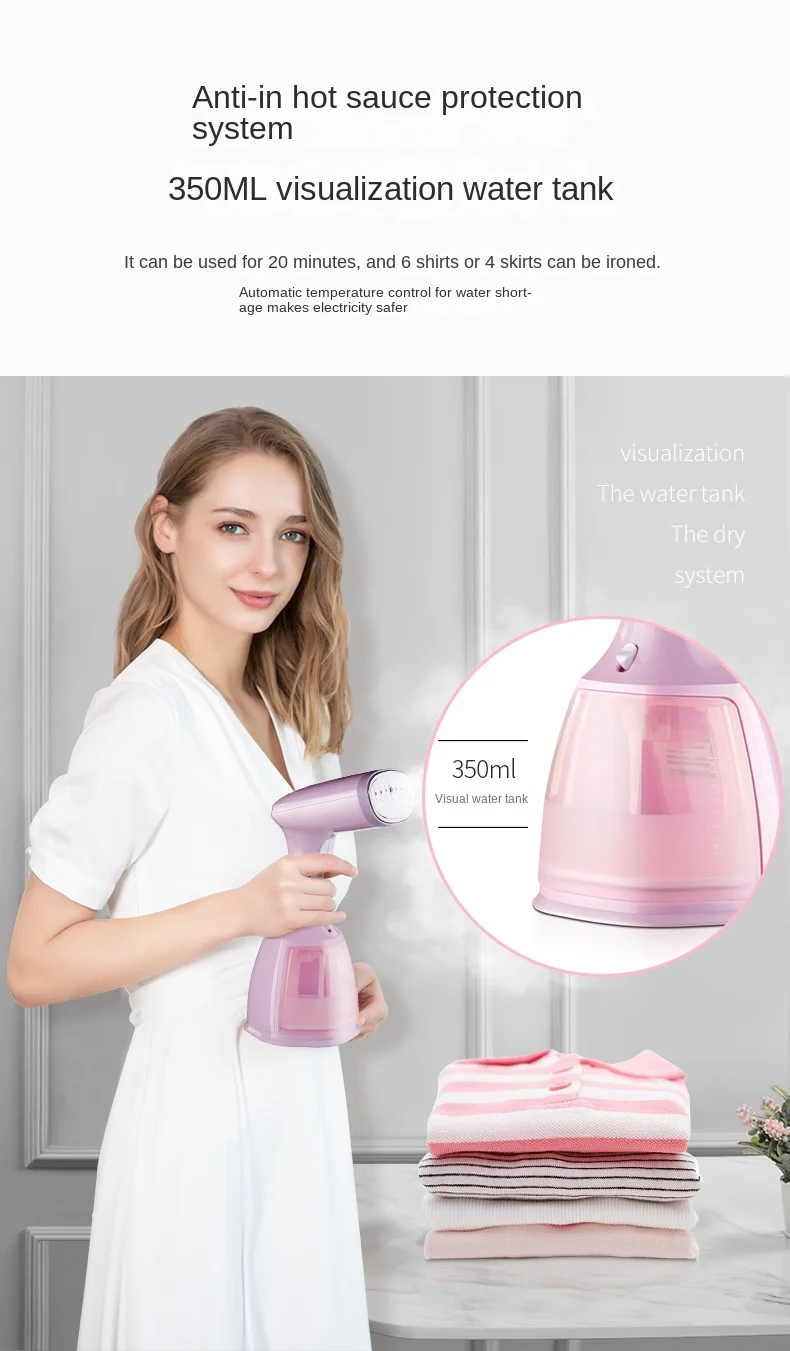 2023 New Handheld Garment Ironing Machine Portable Household Mini Steam Ironing 1500W Mini Electric Steam Iron