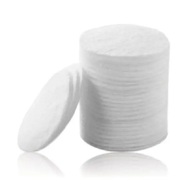 CE Standard Cotton Pad Single Use  Customized Logo Eye Face Remover Round Cotton Bamboo Makeup Pads