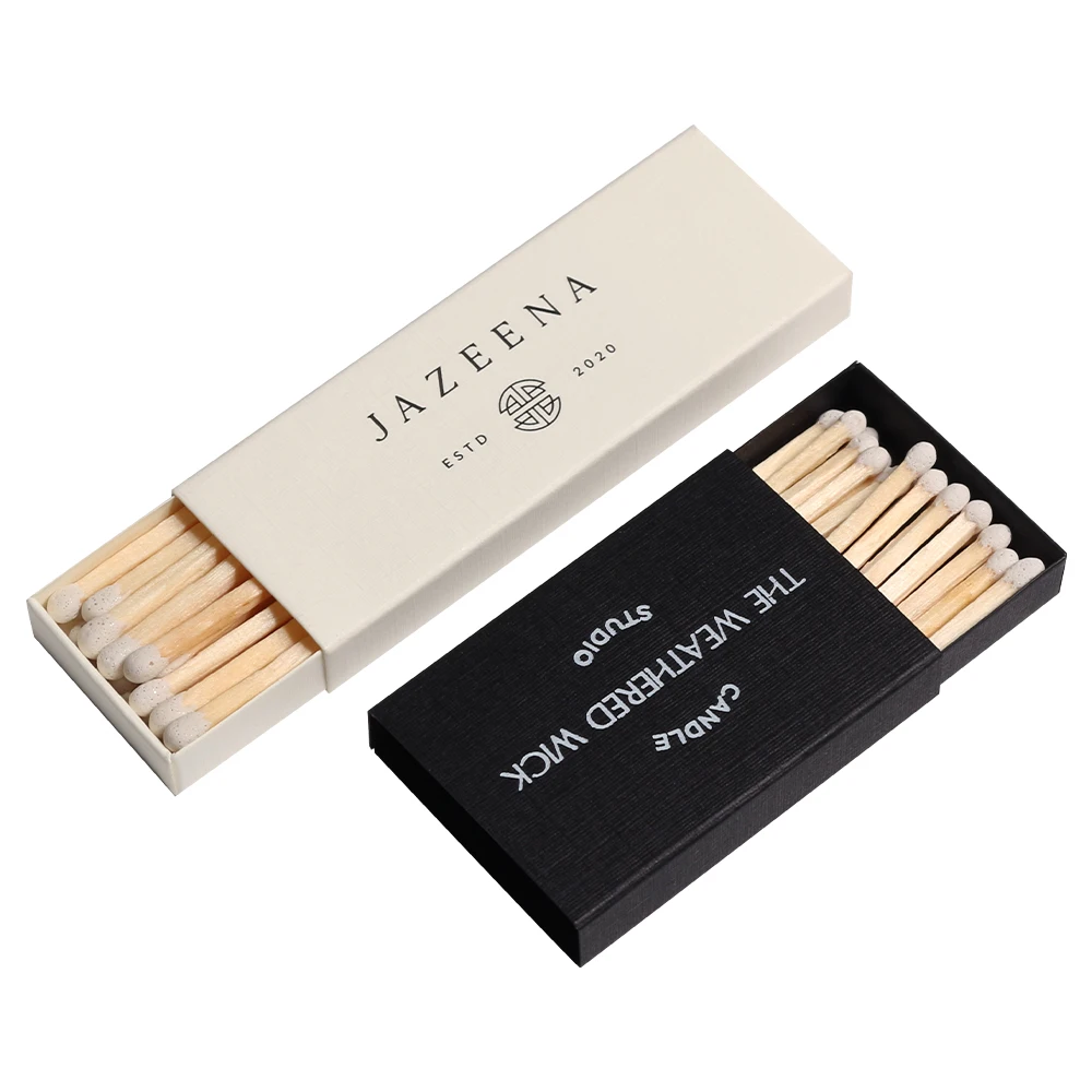 Luxury Large Texture Empty Match Boxes UV Advantage Flat Shape Foil Specifications Custom Design Plain White Slide Sleeve Crafts