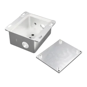 CNC Machined Stainless Steel Electronic Enclosure Waterproof Junction Box with Electric Terminal Custom Metal Manufacturing